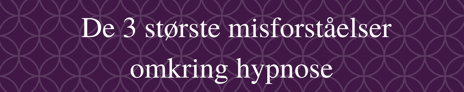 Hypnose misfortåelser